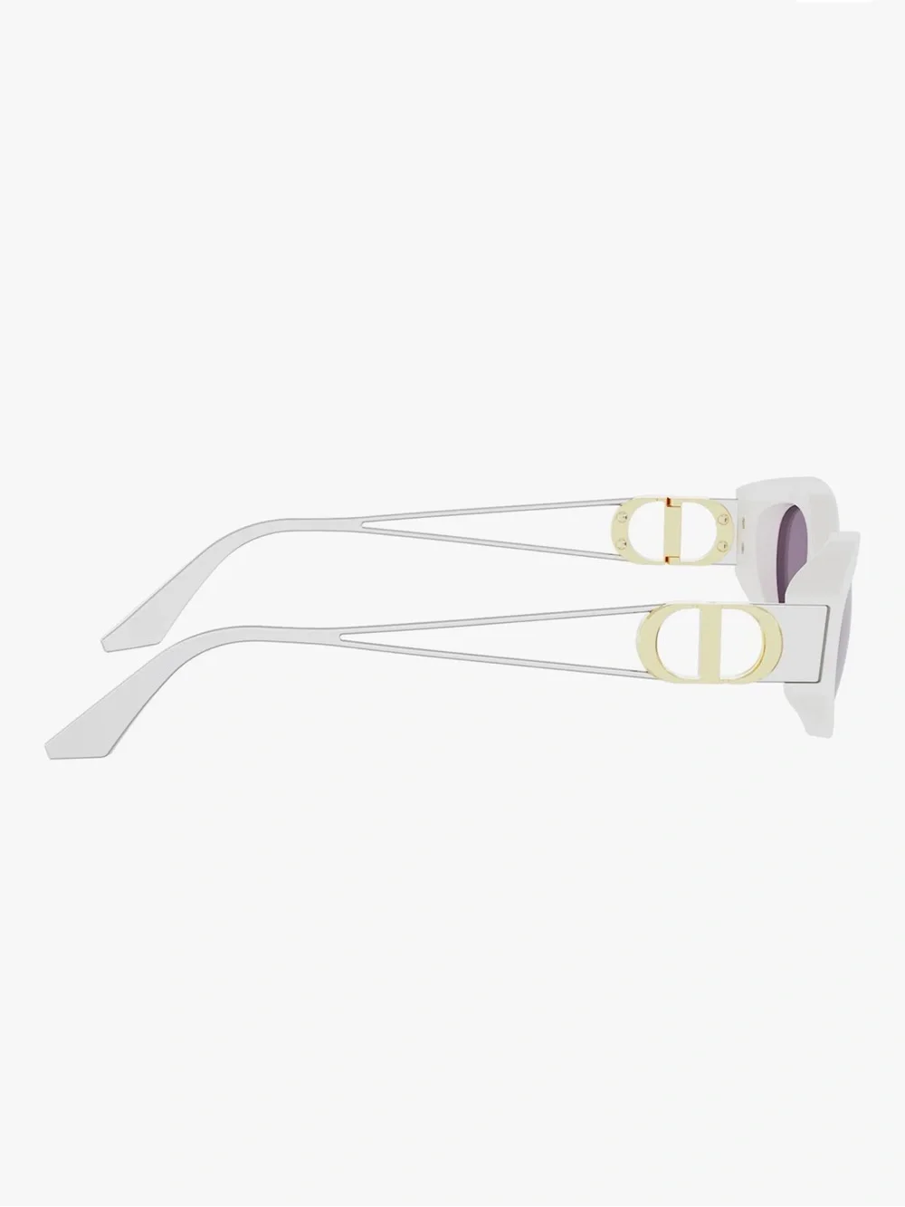 Dior White 30Montaigne Sunglasses